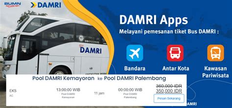 Harga tiket bus damri palembang purwokerto  Kalau peraturan terkait PNBP sudah diterbitkan, penumpang akan berbayar